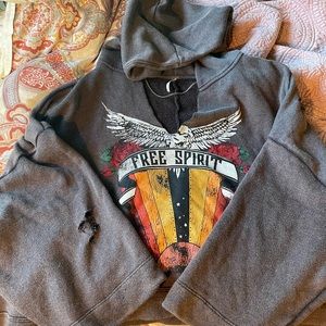 Free People short sleeve sweatshirt, oversized